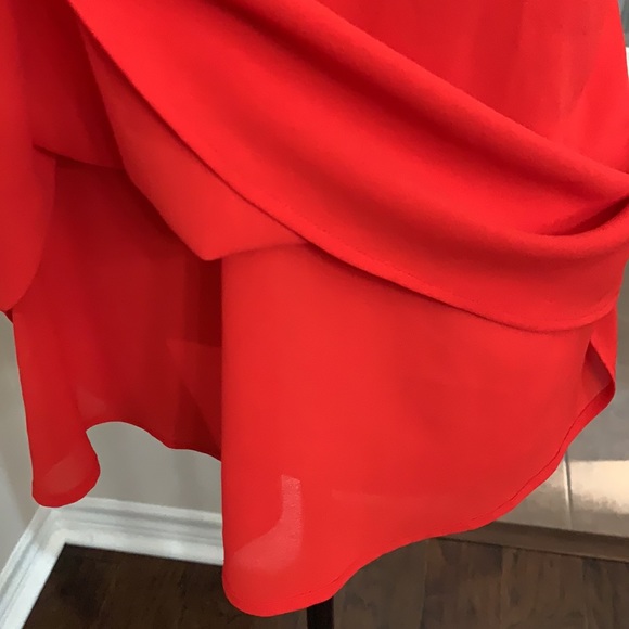 Sanctuary red chiffon tank cutout top Size S - Picture 12 of 16